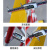 质尊 伸缩围栏可移动式电力围栏 隔离绝缘施工围挡 道路安全防护栏杆 玻璃钢管式 红白 可伸5米