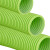 冰禹 BYX-23 波纹塑料管道 新风pe管风管软管 软管通风双壁波纹管配件 φ75mm 绿色50米