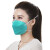 头戴式口罩一次性级别防护病菌粉尘透气袋装绿色k 头戴式绿色50盒1000个(盒装/独