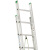 稳耐（werner）延伸梯铝合金梯子D型踏棍两节拉伸梯4.9米-8.8米登高梯电信通信工程工业梯D1232-2