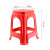 墨申加厚塑料凳子熟胶塑胶高凳板凳方凳定制 红色【加厚款】10张(47CM高)
