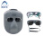 阿力牛 ALY-040 头戴式电焊面罩 眼脸部耐高温面屏 工业烧焊氩弧焊劳保眼镜 灰色面罩BX+黑+透明眼镜+绑带 