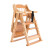 杰马维特宝宝餐椅儿童餐桌椅子便携多功能可折叠座椅实木吃饭餐椅婴儿家用 加大升降清漆色【配棉垫】