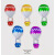 骄辛（JIAOXIN） 儿童氢氦气气球铝膜4D气球儿童玩具生日派对装饰婚庆布置氦气飘空卡通造型热气球 透明鱼线1卷