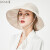 玖慕（JIUMU）防晒帽女夏季女士遮阳帽太阳帽户外出游防紫外线帽子女 CW022i 米色