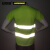安赛瑞 反光工作服背心 反光马甲 施工安全衣服荧光短袖速干衣 荧光绿 XL 绿色 26003