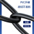 创优捷 六类成品网线 CAT6-SXW1S 1米 黑色 屏蔽 上弯对下弯 千兆网络连接线