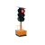 江西道路升降式移动太阳能交通信号红绿灯警示黄闪倒计时箭头灯 四面三灯