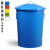 户外垃圾桶超大号铁皮桶彩色带盖64L大堂工业小区环卫果皮箱100L 23L米白色(砂光)