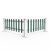 鸣固 PVC塑钢草坪护栏户外花园围栏学校物业绿化带隔离栏杆花坛栅栏篱笆加厚款（绿色 40cm高）一米价