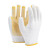贸正（MAOZHENG)劳保点胶线手套加厚耐磨涂胶防滑工地工作黄色600点胶1双