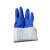 瑞珂韦尔（Rockwell）劳保手套PVC蓝色磨砂浸塑防水防油防滑手套PC2701 1副 M