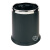 南 GPX-45 南方多层圆形垃圾桶 钢圈黑色 商用酒店宾馆客房垃圾桶 房间桶 果皮桶 容量9.8升