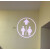 广告投影灯logo文字小心台阶斜坡地滑箭头指示图案投射灯安全出口 洗手间灯片 + 灯具