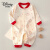 迪士尼（Disney）新生儿婴儿连体衣宝宝爬服棉无骨拜年红色衣服过年喜庆睡衣兔年 米白色 90cm