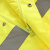 者也 反光雨衣套装 1套 荧光黄新式交通警示骑行防水男成人定制logo 3XL码