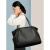 珀曼蒂（POMMARD）奢侈高端品牌包包女包大容量单肩包2024春季新款百搭通勤手提包 黑色(精美礼盒)