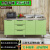 欧斯仑简易橱柜厨房橱柜整体家用厨柜套装橱柜成品简易橱柜不锈钢厨柜家 翠绿色 70平面双门 双门