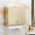 不锈钢擦手纸盒卫生间抽纸盒免打孔厕所酒店壁挂式厨房纸巾架 加厚钛金
