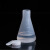 东部工品 加盖三角烧瓶 平底烧瓶 透明塑料烧瓶 锥形瓶 50ml 
