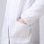 者也 白大褂长袖服男女药店护士服食品卫生工厂服白大衣化学生实验工作服 经典薄款 2XL码