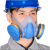 聚远（JUYUAN）20009/防毒面具防尘口罩3403+2301防油烟酸性气体二氧化硫氯气 1 中号套装