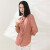 易菲（YIFINI）宽松纯色长袖衬衫女春季新款通勤韩版衬衣上衣潮2108C915 粉红 0S
