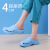 谋福（CNMF） 手术工作鞋 无尘实验室男女拖鞋EVA包头 21款浅蓝色（有带） 35/36 