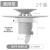 升级隔味防虫器地漏盖防味面盆塞卫生间下水道硅胶飞碟防溢水神器 灰色1个密封通用型【推荐】