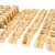 三格田（SANGTY）木制多米诺骨牌积木儿童智力玩具100粒男女孩汉字拼装新西兰松木 100粒双面（新西兰松）200汉字
