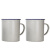 庄太太 手柄搪瓷杯 实验室带刻度搪瓷量杯 两个装1000mlZTT-9816