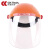 成楷科技（CK-Tech）防护面屏 CKL-3117 工业抗冲击耐高温防飞溅 头戴式透明面罩 橙色