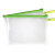 信发 TRNFA TN-2002-A4（果绿） 六角网格文件袋/方块透明拉链袋 EVA环保材质防水资料袋/学生办公果冻系