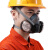 防尘口罩防工业粉尘打磨全脸面具煤矿透气口鼻罩高效舒适防护面罩 草绿色