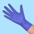【M紫蓝普通款橡胶100只】商用餐饮厨房一次性耐磨防水丁晴手套