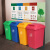 科力邦（Kelibang） 分类垃圾桶 大号加厚20L户外垃圾桶带盖商用学校塑料环卫垃圾桶翻盖 KB1039 绿色