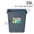 垃圾桶大号饭店方形厨房商用50l塑料垃圾箱40升60L大容量无盖 25L无盖灰色