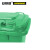 安赛瑞 13481 侧踏式商用垃圾桶（120L）2个装 绿色 55×46×94cm 环卫翻盖垃圾桶 小区物业垃圾桶  工业垃圾桶