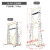 惠利得铝合金脚手架可移动伸缩手脚架折叠工程梯升降梯平台 多功能6.1m+0.8m护栏高度=脚手架6.9m【