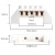 冰禹 BYjq-199 桥型零地排 配电箱接线端子地排 接地铜排分线器零线排 5孔(5个)