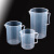 阿力牛 YSY-005 塑料刻度杯 抗老化量杯 实验室器皿 塑料烧杯 3000mL 3000mL 