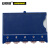 安赛瑞 货架物料计数磁性卡套 仓库分类标签 强磁磁扣标识牌 10个装 宽86mm长125mm 蓝色 23744