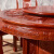 木中央红木家具缅甸花梨学名大果紫檀实木圆桌中式圆形餐桌餐厅1.2m国色