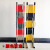 杰安达JAD 伸缩围栏施工道路安全防护栏不锈钢片式方管高1.2米*长2.5米黑黄色（不带轮子）