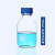 oe透明棕色蓝盖试剂瓶实验室丝口瓶螺口玻璃带刻度样品瓶定制 透明500ml
