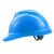 盾守安全帽国标ABS防砸透气工业头盔工地建筑施工抗冲击印字V型蓝