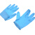 橡树（XIANG SHU）一次性丁腈橡胶手套 耐用耐磨食品工厂医用检查加厚手套 麻面300只/3盒 浅蓝色 S