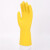 橡胶手套乳胶手套家务手套洗碗手套黄色大号胶皮橡胶牛筋不漏耐油清洁刷碗 牛牌乳胶手套10双价 L