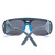 厚创 隔热电焊面罩烧焊氩弧焊焊工电焊眼镜面部防护面罩阻燃轻便 3个灰色眼镜