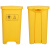 冰禹 BY-065 医疗垃圾桶（50L医疗脚踏款）黄色脚踏加厚垃圾桶 废物垃圾桶带盖